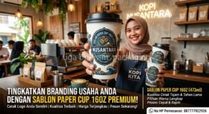 Sablon Paper Cup 16 oz