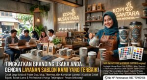 Sablon Paper Cup 12 oz