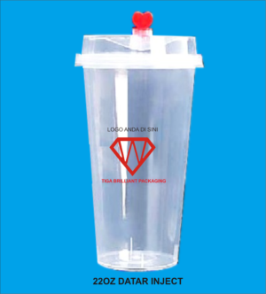22oz inject Sablon Cup Plastik PP Injection 22oz