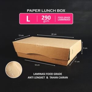 Sablon Paper Lunch Box Ukuran L