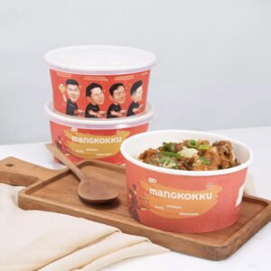 He9b55ed418254a5fb46272e2408709f53 Printing Paper Bowl 800ml Full Color Custom + Tutup isi 1000 gratis desain