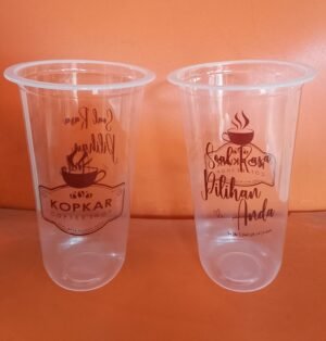 Sablon Cup Plastik PP 22 oz Sablon Cup Plastik PP 22 oz