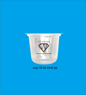 cup pp oval 10oz sablon cup 10 oz Oval: Kemasan Estetik Porsi Hemat untuk Bisnis Minuman Modern