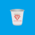 double wall putih Sablon Paper Cup Double Wall 6.5oz hot + Tutup - Isi 1000 Pcs gratis desain (Logo 1 Warna)