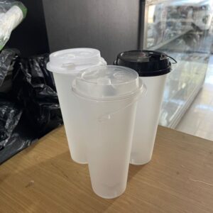 id-11134207-7r990-lxroyxbk15e542 Sablon Cup Plastik PP Injection 22oz + Tutup + Stopper: Solusi Kemasan Minuman Super Jumbo Kelas Premium