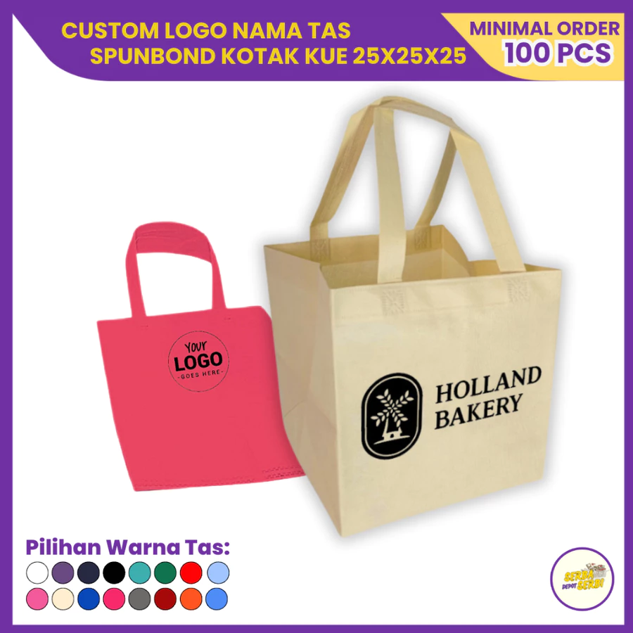 SABLON TAS SPUNBOND UKURAN 25 × 35