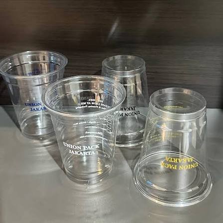 sablon gelas plastik