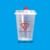 inject 14 Sablon Cup Plastik PP Injection 14oz + Tutup + Stopper: Kemasan Premium Kelas Atas Bisnis Minuman Modern