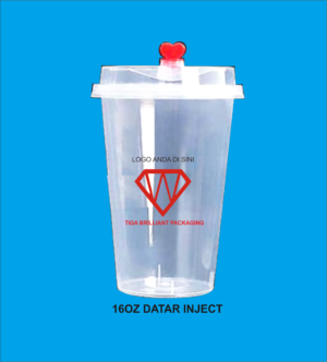 inject 16 Sablon Cup Injection 16oz + Tutup + Stopper: Solusi Kemasan Minuman Jumbo Kelas Premium