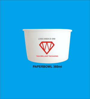 paper bowl 360 ml Sablon Paper Bowl 360 ml + Tutup: Solusi Kemasan Kuliner Porsi Mini & Medium Modern