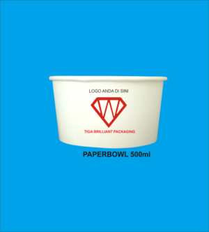 paper bowl 500 ml Sablon Paper Bowl 500ml + Tutup Isi 1.000 Pcs gratis ongkir
