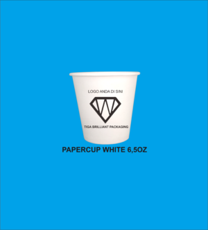 paper cup singgle wal 6,5oz hot Sablon Paper Cup Hot 6,5 oz + Tutup